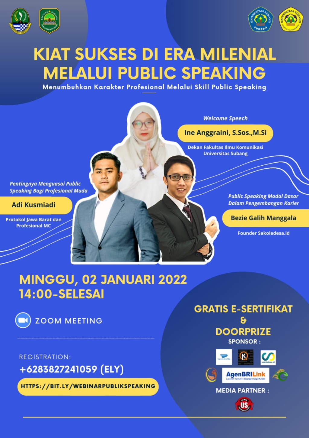 KIAT SUKSES DI ERA MILENIAL MELALUI PUBLIC SPEAKING